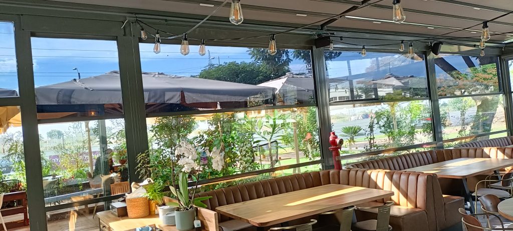 ציפוי אנטי סאן במסעדה